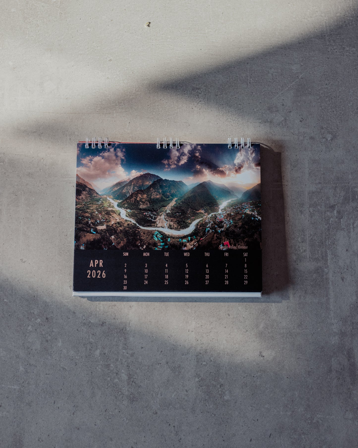 Desk Calendar - 12 Landscapes of India & Beyond by Jeet Khagram