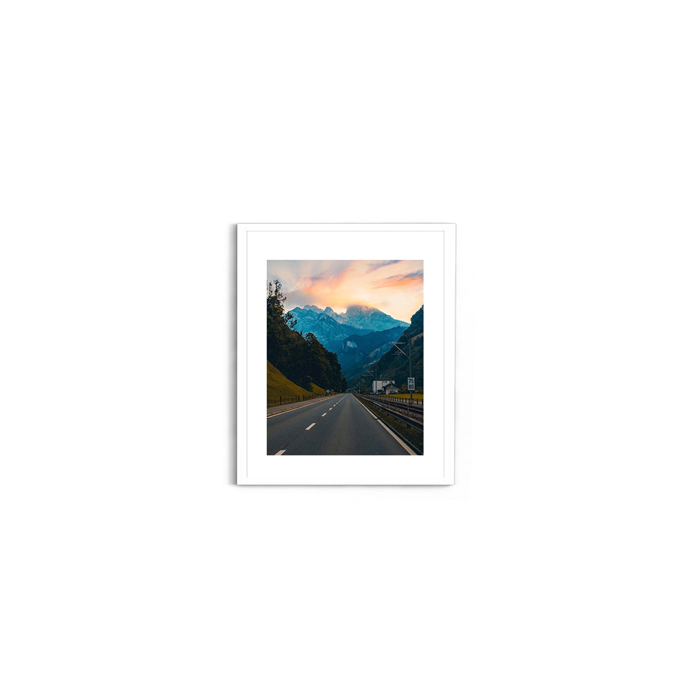 Road Trip Through the Swiss Alps, Switzerland - Wall Photo Frame by Jeet Khagram