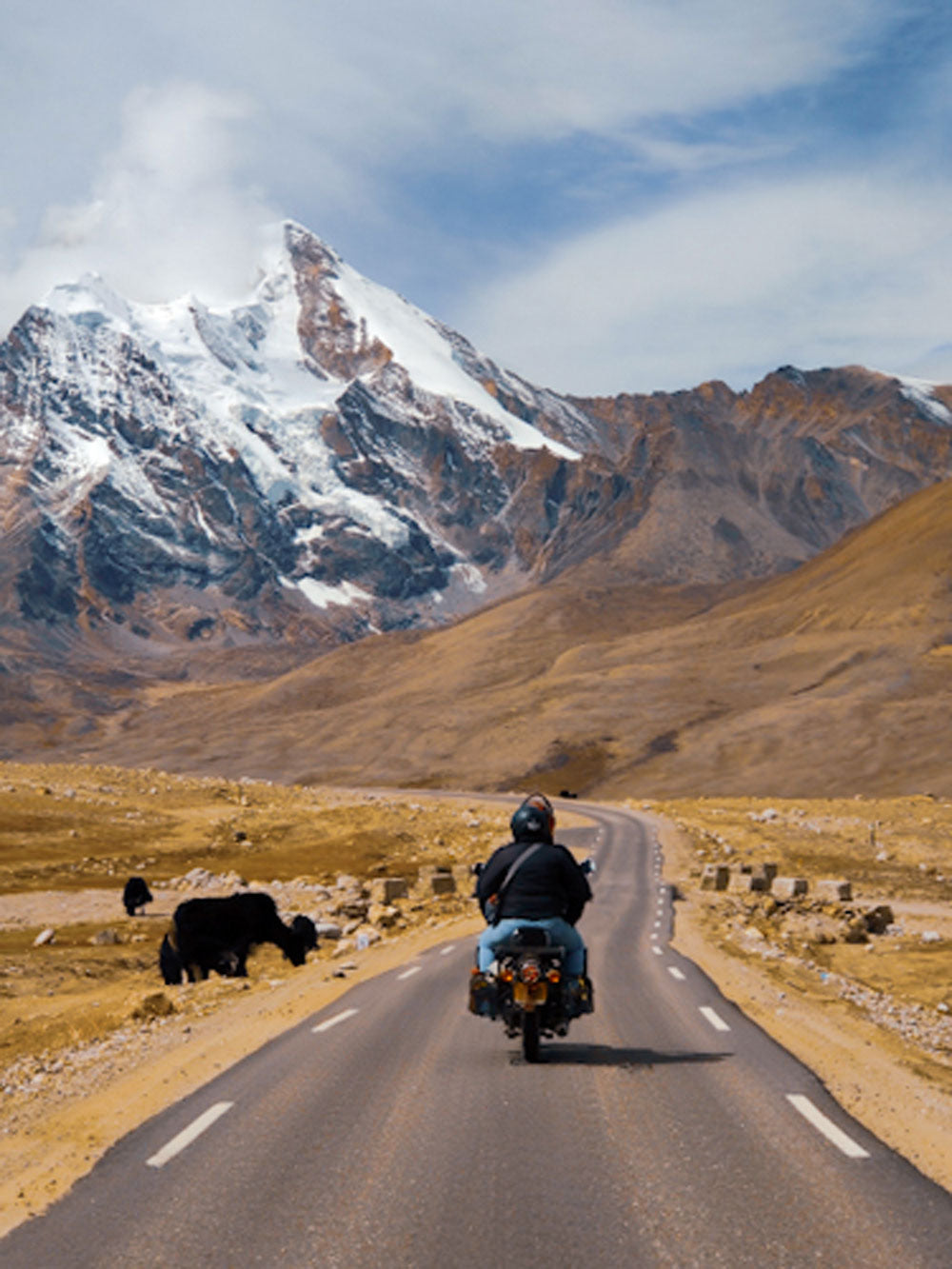 The Himalayan Ride Motorcycle Travel Photography - Wall Photo Frame by Jeet Khagram