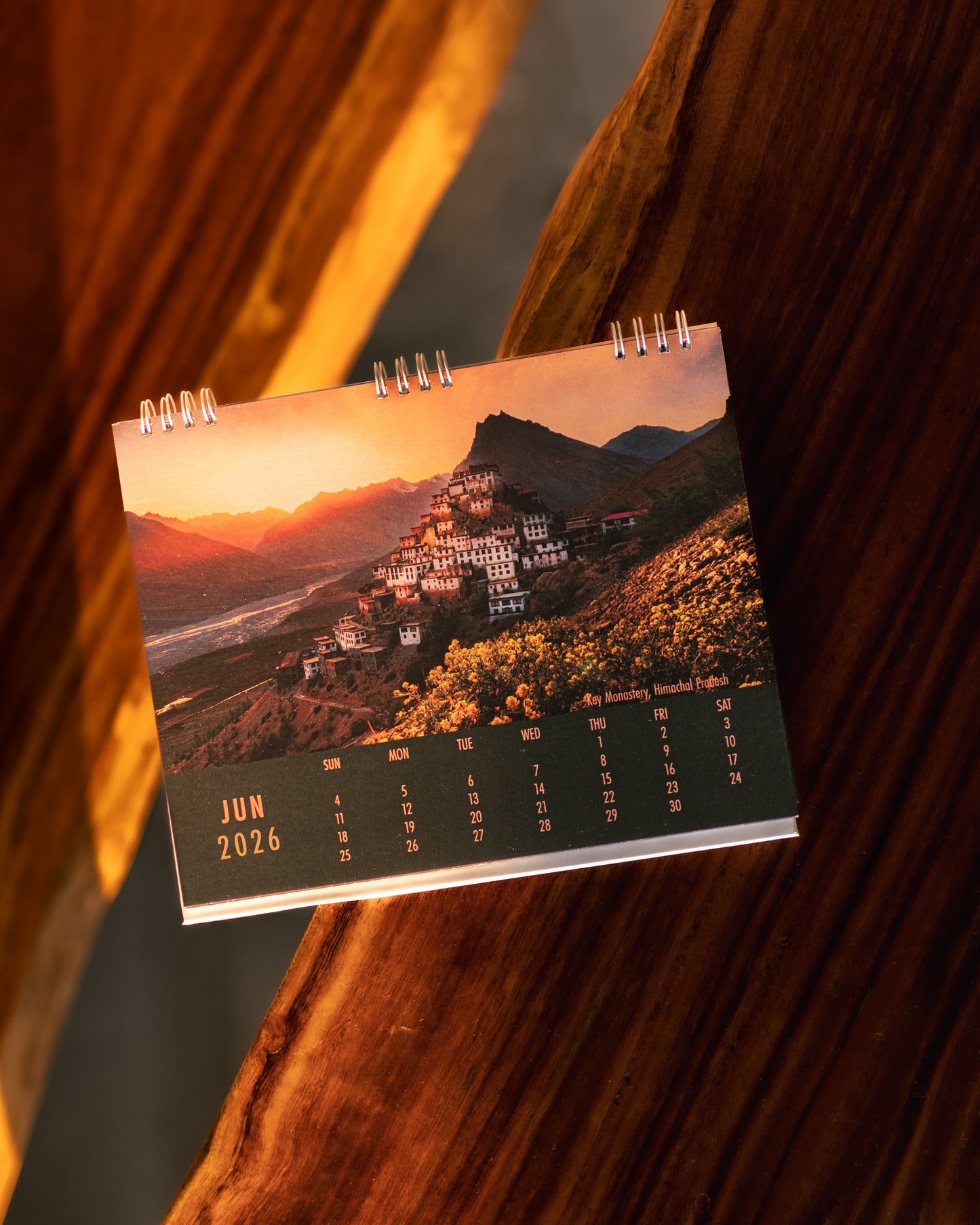 Desk Calendar - 12 Landscapes of India & Beyond by Jeet Khagram