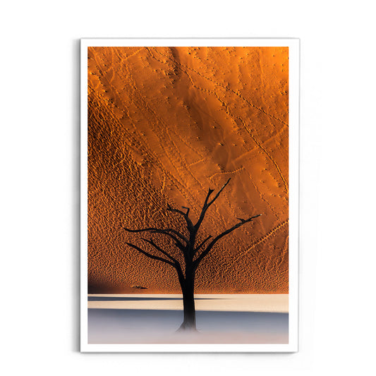 Namibia's Red Dunes & The Last Tree - Wall Photo Frame by Jeet Khagram