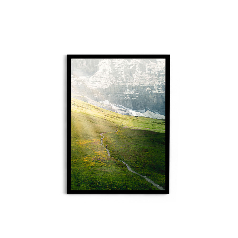 Morning Light in Kleine Scheidegg, Switzerland - Wall Photo Frame by Jeet Khagram