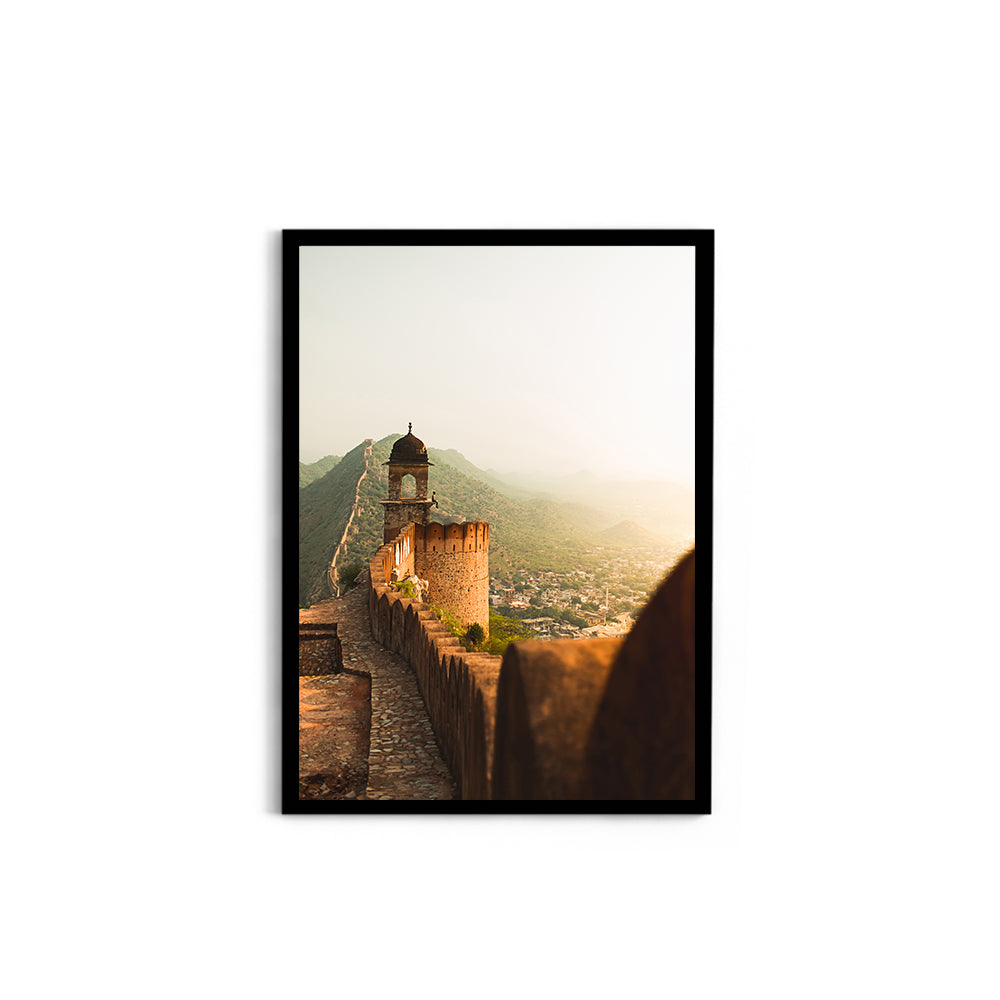 "Sitting at the Edge of History" Amber Fort, Jaipur - Wall Photo Frame by Jeet Khagram