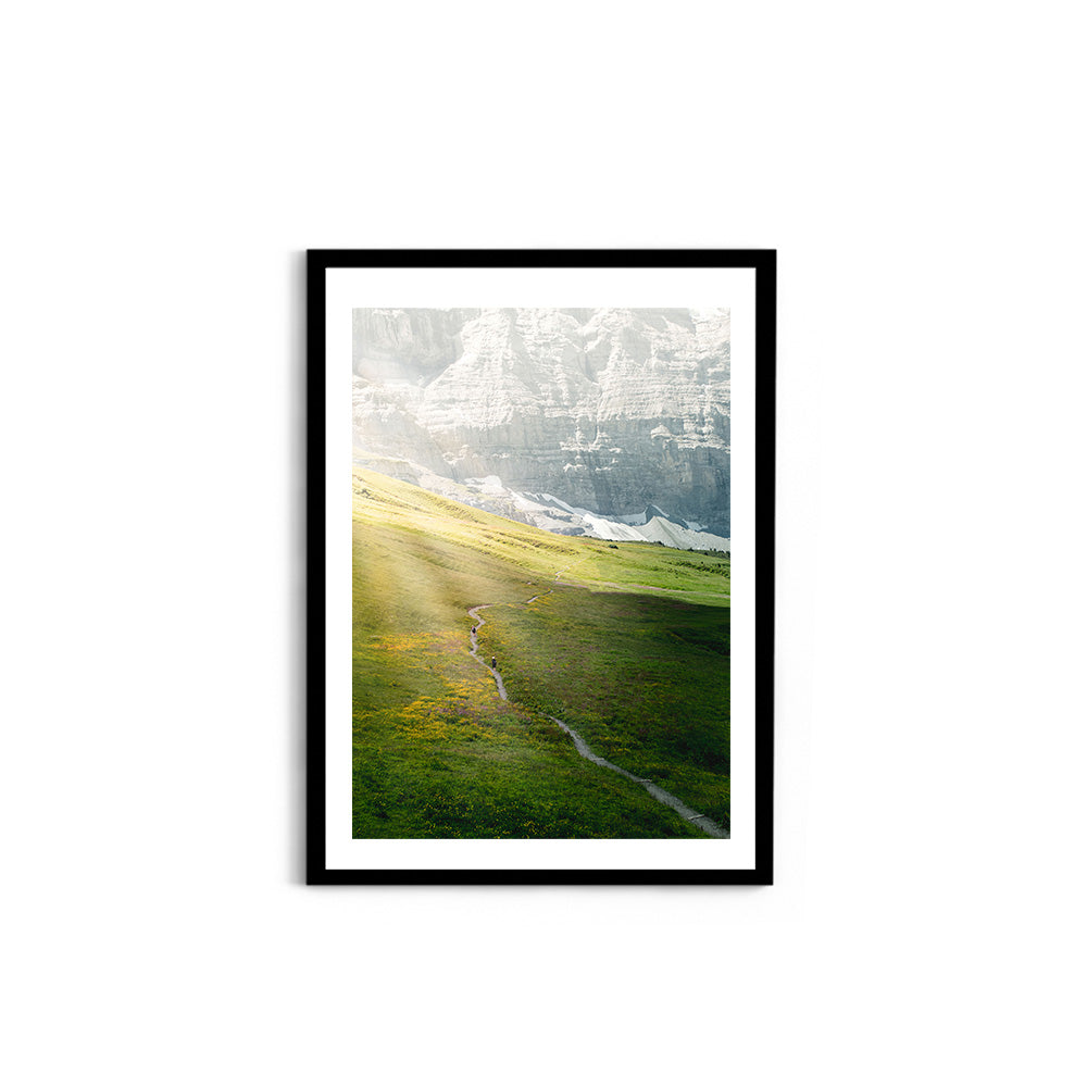 Morning Light in Kleine Scheidegg, Switzerland - Wall Photo Frame by Jeet Khagram
