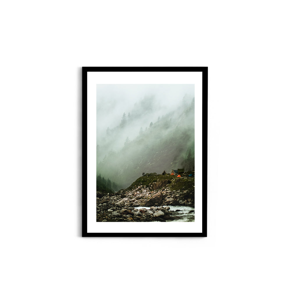 Cloudy haze over a mountain forest - Hampta Pass