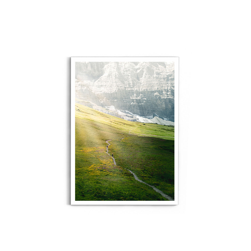 Morning Light in Kleine Scheidegg, Switzerland - Wall Photo Frame by Jeet Khagram