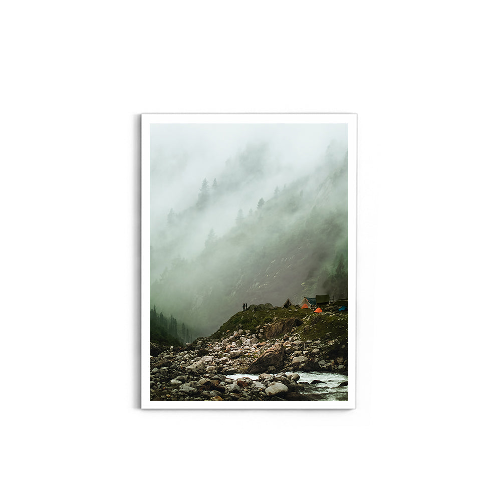 Cloudy haze over a mountain forest - Hampta Pass