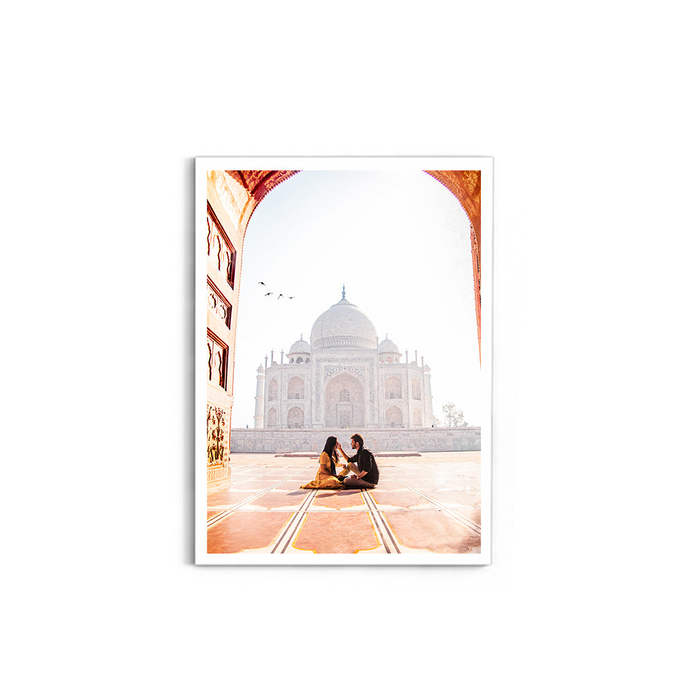 Beautiful couple in front of Taj Mahal - Taj Mahal