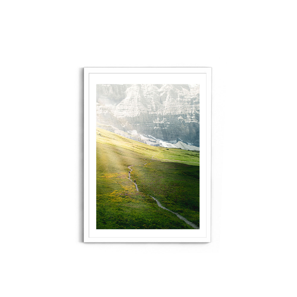 Morning Light in Kleine Scheidegg, Switzerland - Wall Photo Frame by Jeet Khagram