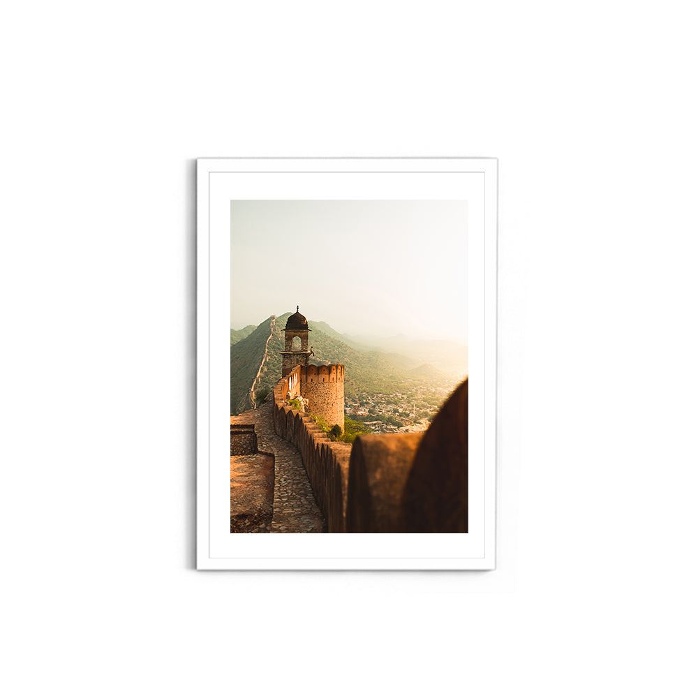 "Sitting at the Edge of History" Amber Fort, Jaipur - Wall Photo Frame by Jeet Khagram