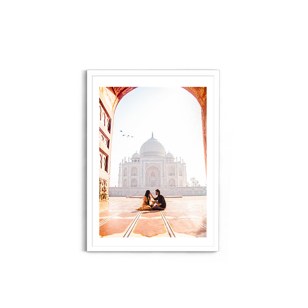 Beautiful couple in front of Taj Mahal - Taj Mahal