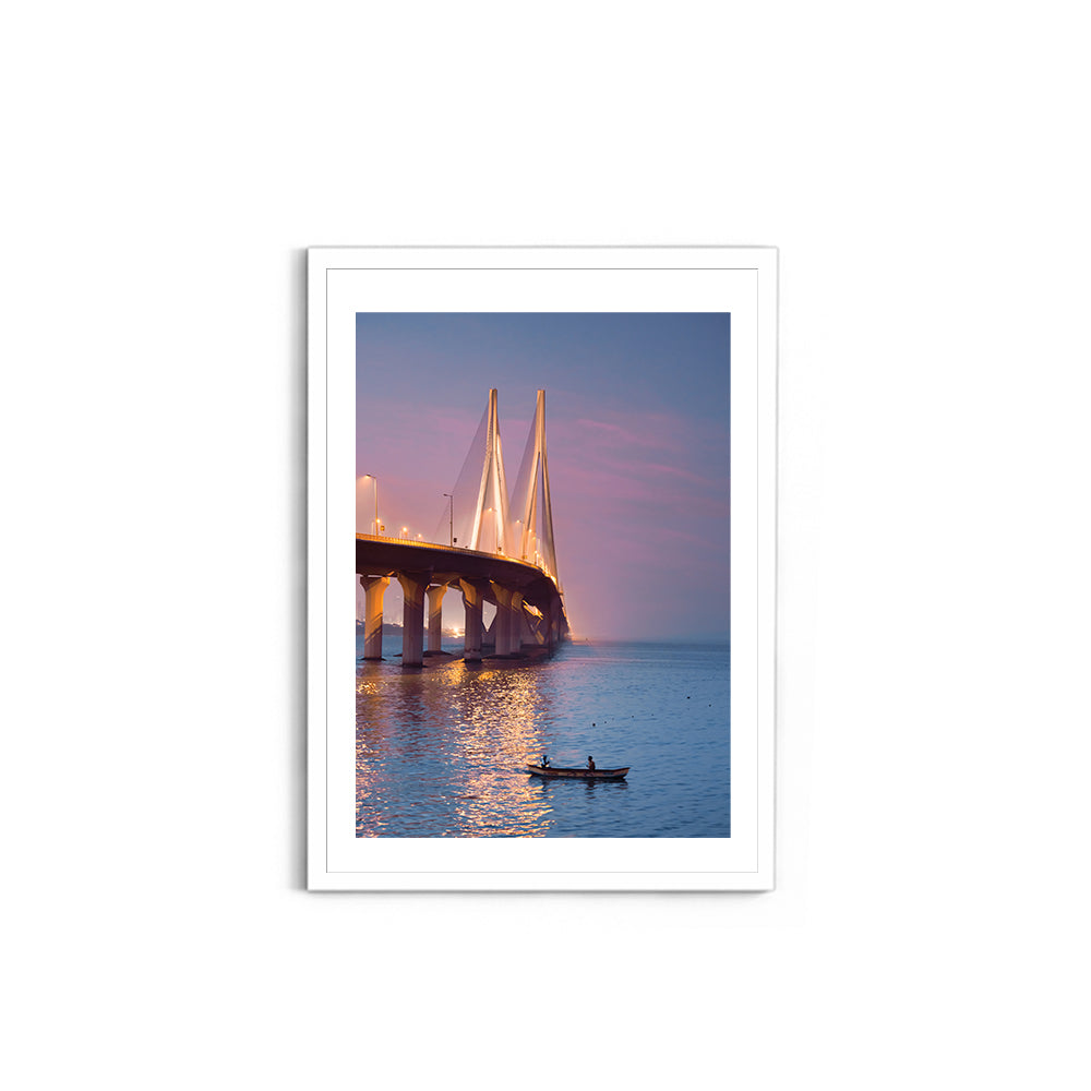 Sunrise at the Bandra sea link
