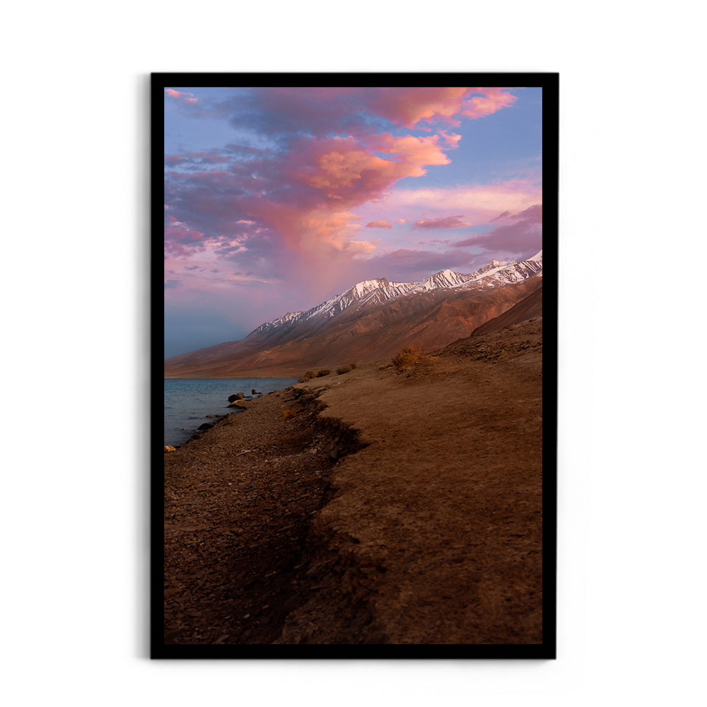 Pastel Sunset at Pangong Tso, Ladakh