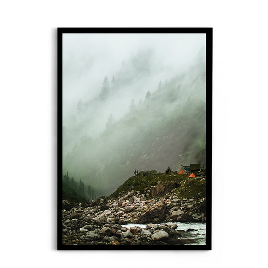 Cloudy haze over a mountain forest - Hampta Pass