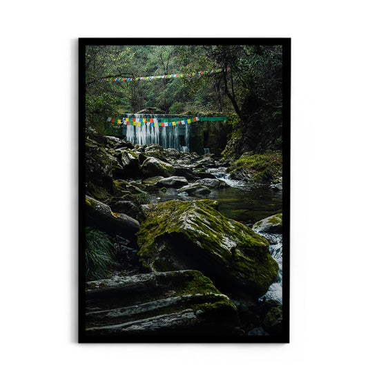 Waterfalls in deep forest at choskorong waterfall- Arunachal Pradesh