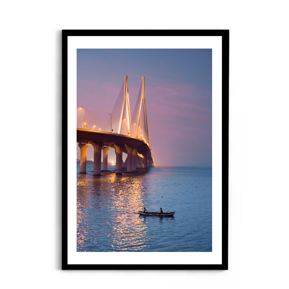 Sunrise at the Bandra sea link