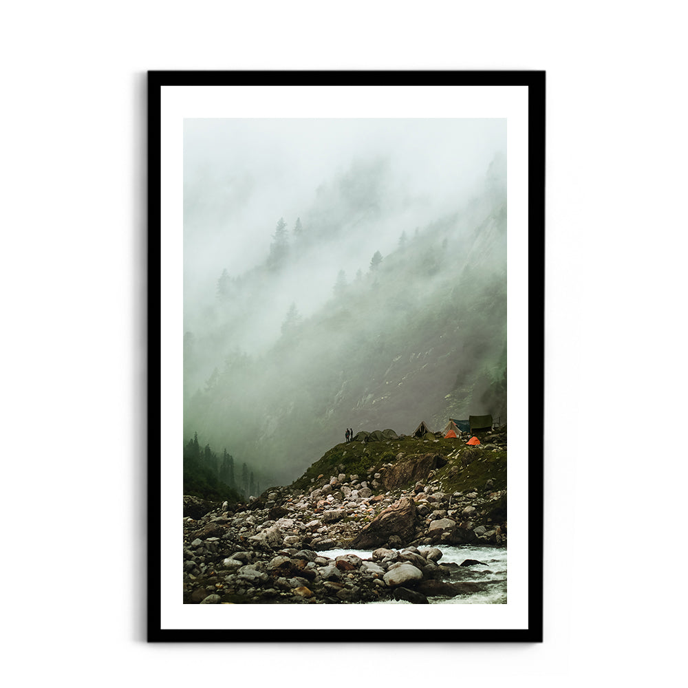 Cloudy haze over a mountain forest - Hampta Pass