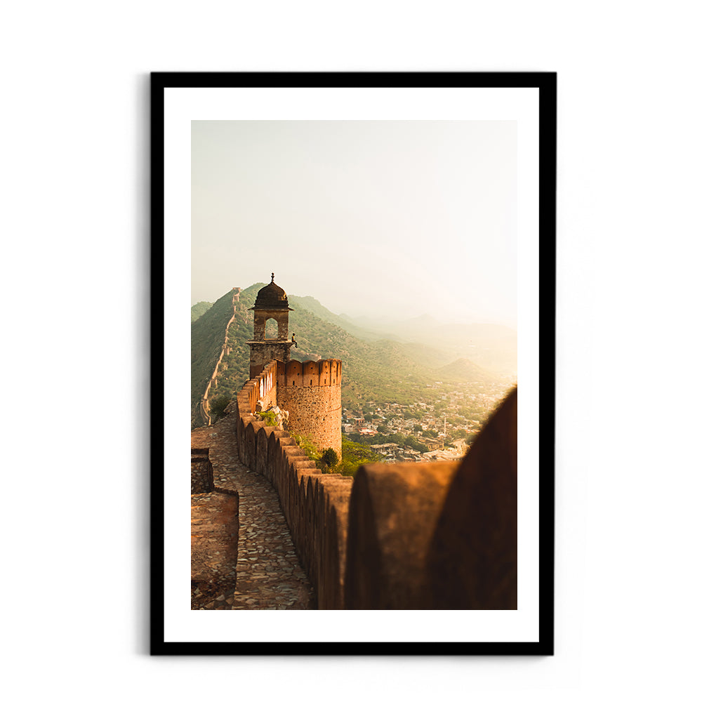 "Sitting at the Edge of History" Amber Fort, Jaipur - Wall Photo Frame by Jeet Khagram