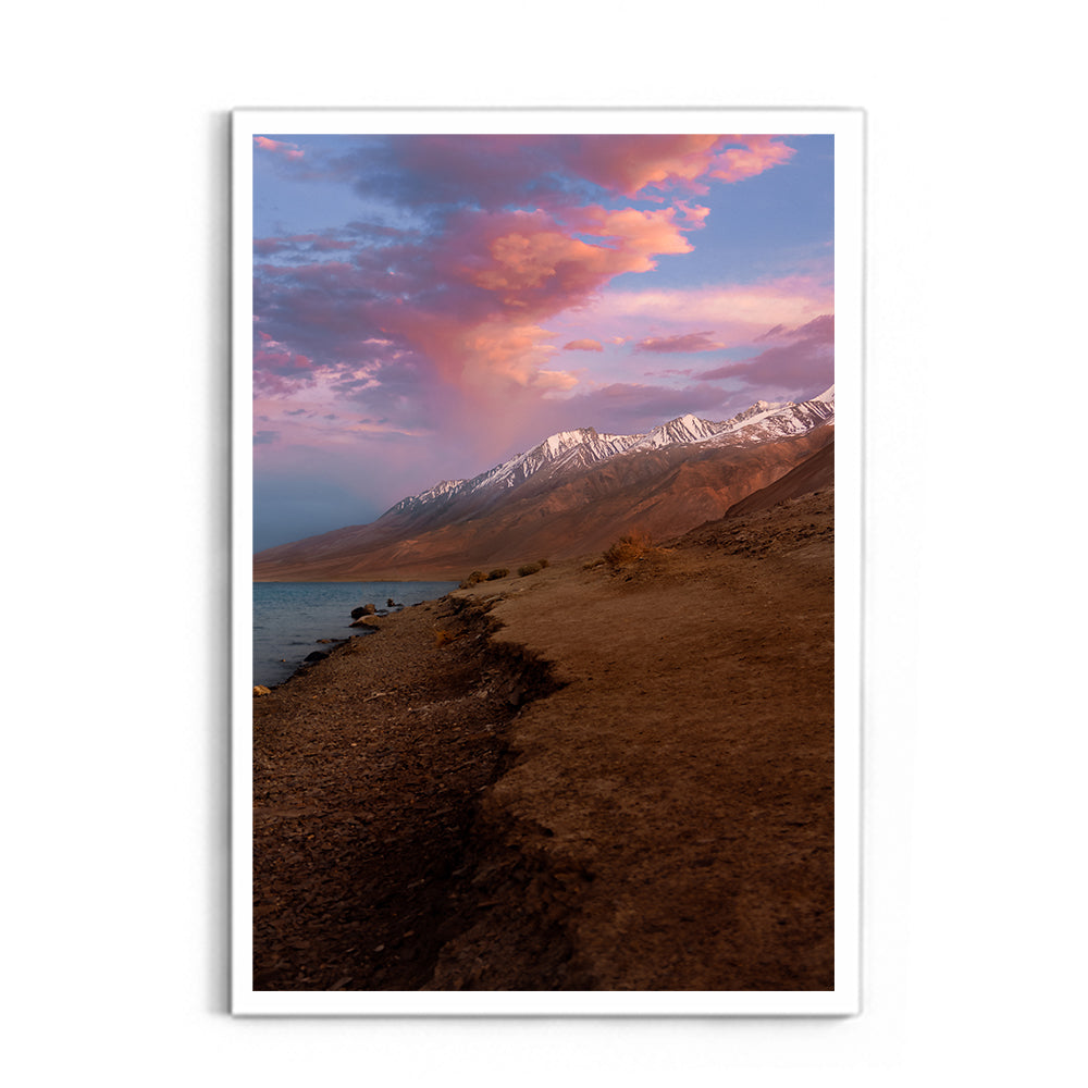 Pastel Sunset at Pangong Tso, Ladakh