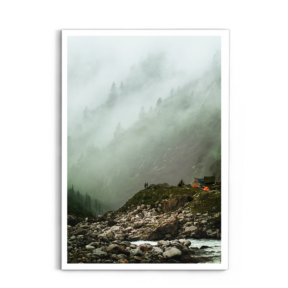 Cloudy haze over a mountain forest - Hampta Pass