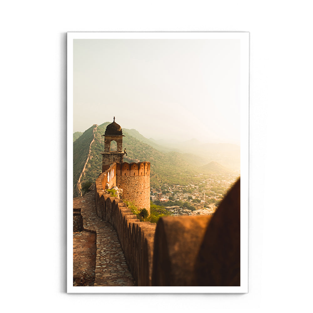 "Sitting at the Edge of History" Amber Fort, Jaipur - Wall Photo Frame by Jeet Khagram