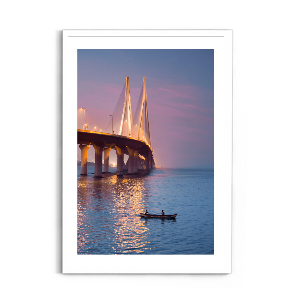 Sunrise at the Bandra sea link