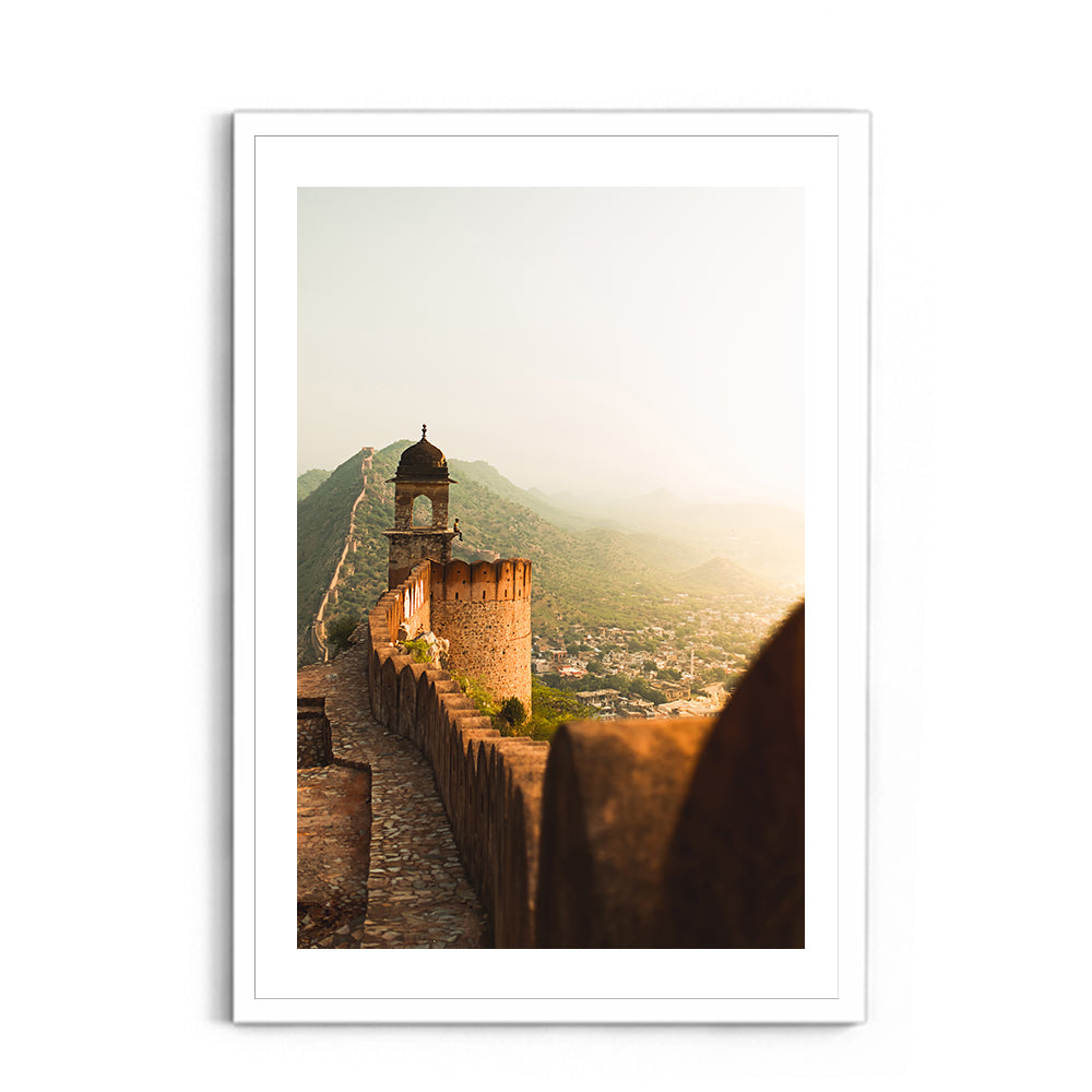 "Sitting at the Edge of History" Amber Fort, Jaipur - Wall Photo Frame by Jeet Khagram