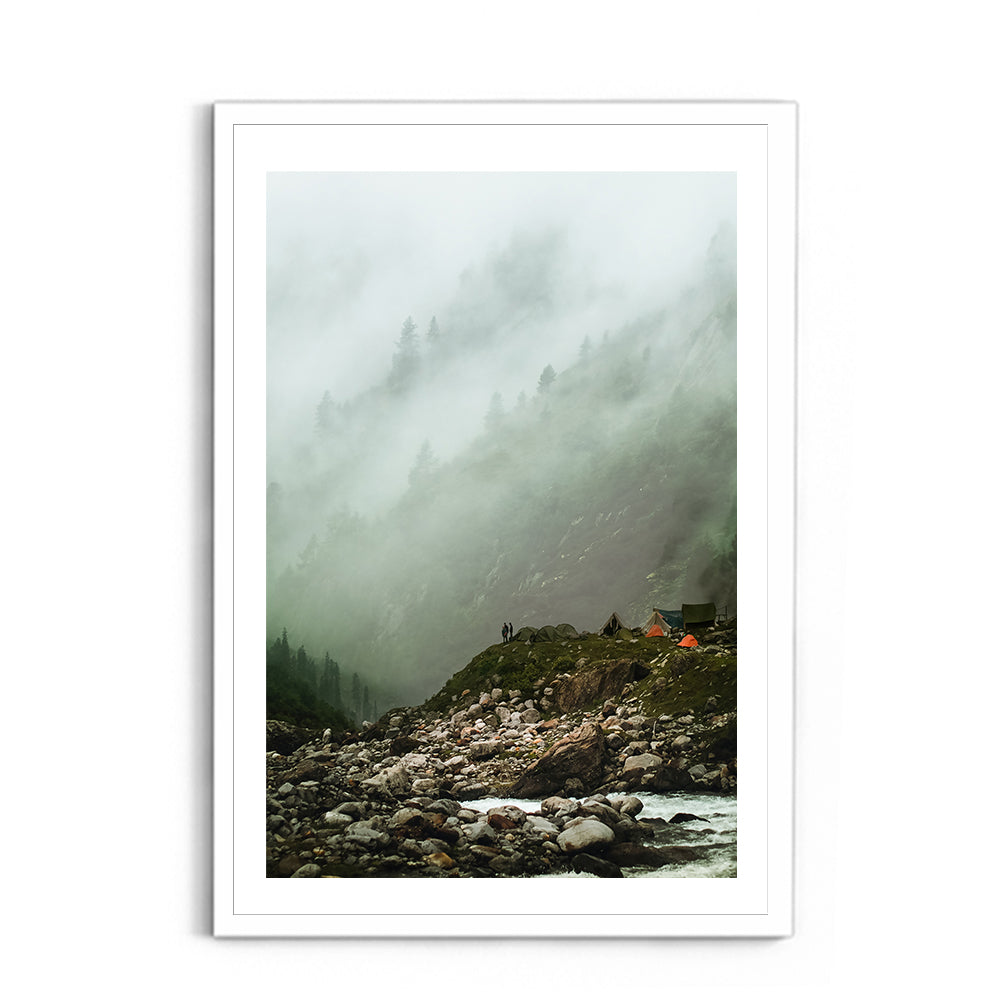 Cloudy haze over a mountain forest - Hampta Pass