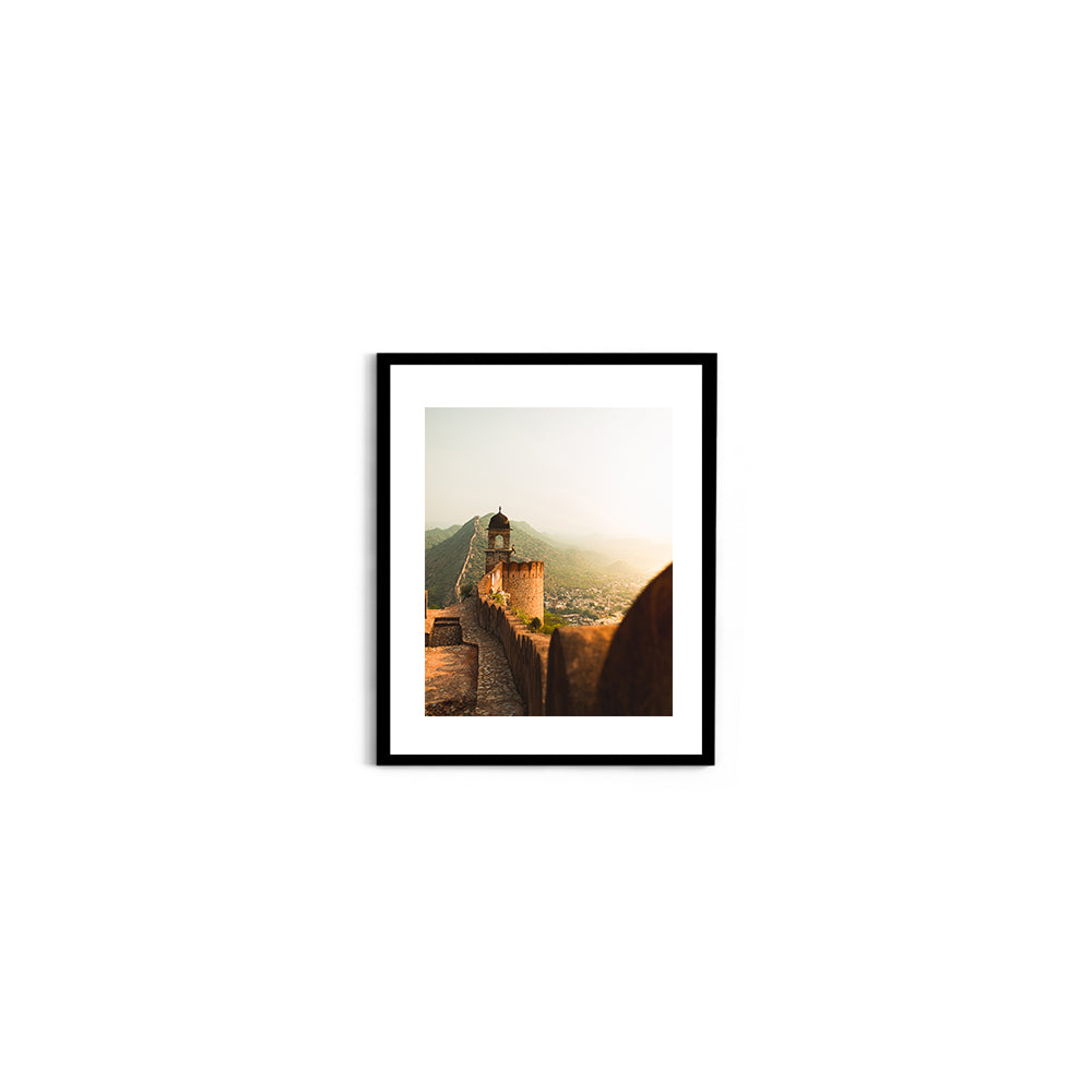"Sitting at the Edge of History" Amber Fort, Jaipur - Wall Photo Frame by Jeet Khagram