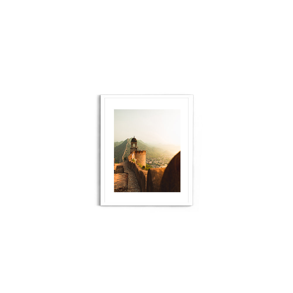 "Sitting at the Edge of History" Amber Fort, Jaipur - Wall Photo Frame by Jeet Khagram