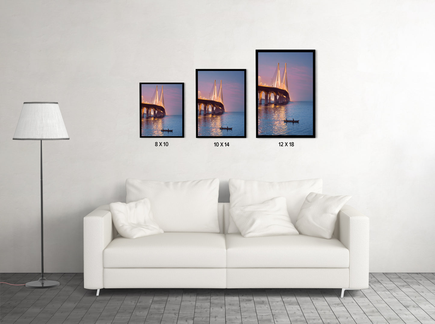 Sunrise at the Bandra sea link